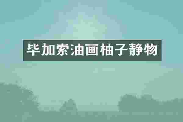 毕加索油画柚子静物
