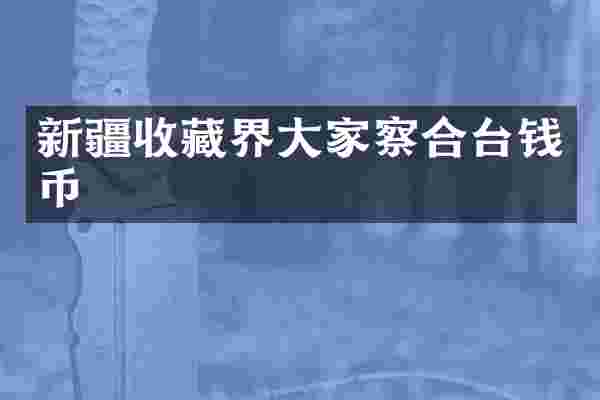新疆收藏界大家察合台钱币