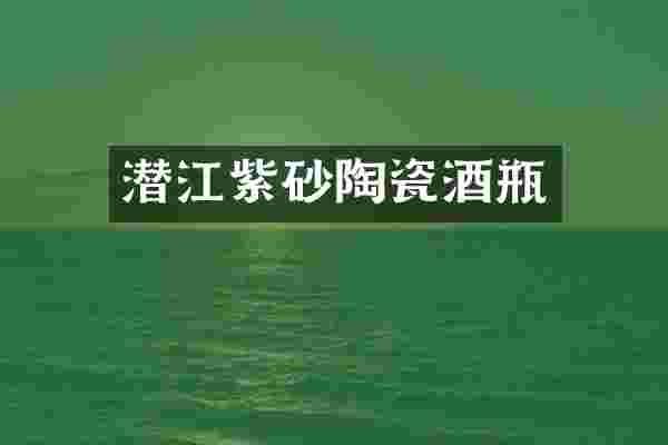 潜江紫砂陶瓷酒瓶