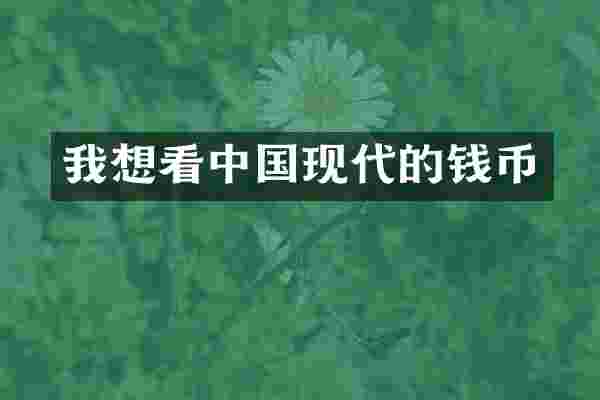 我想看中国现代的钱币