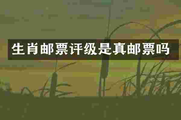 生肖邮票评级是真邮票吗
