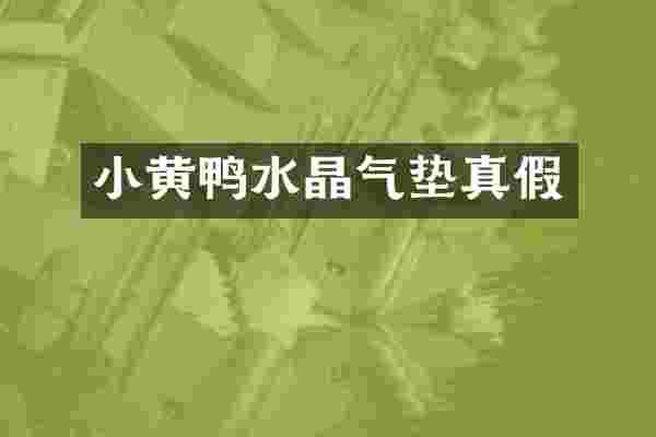 小黄鸭水晶气垫真假