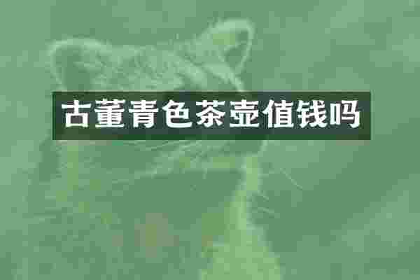 古董青色茶壶值钱吗