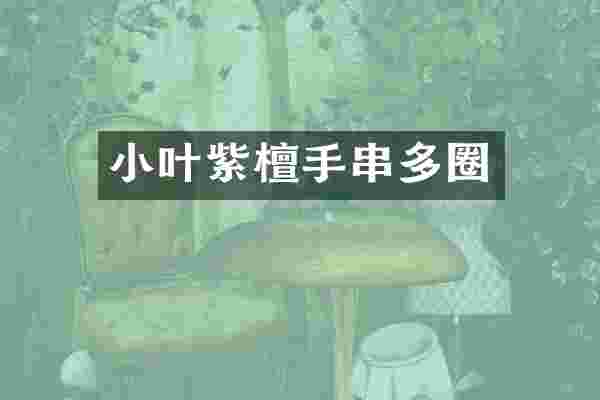 小叶紫檀手串多圈