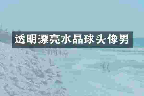 透明漂亮水晶球头像男