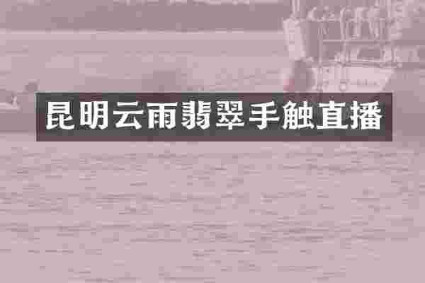 昆明云雨翡翠手触直播